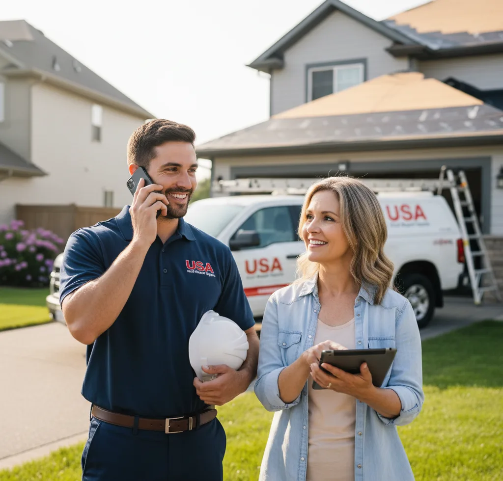 USA Roof Repair Experts customer support in Payne